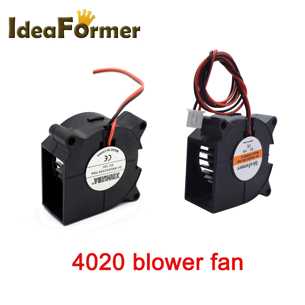 

4020 Cooling Fan Blower Fan 12V/24V Turbo Radiator 40x40x20mm Plastic Cooler Brushless 3D Printer Parts Accessories