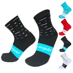 New High Quality Professional Road Cycling Socks Breathable Sports Running Socks Bicycle Bike Socks