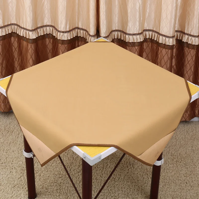 1X1m or 1.2X1.2m Household Silence Mahjong Mat Table Cloth, Board Game Mah-Jong High Grade PU Leather Reduce the Noise