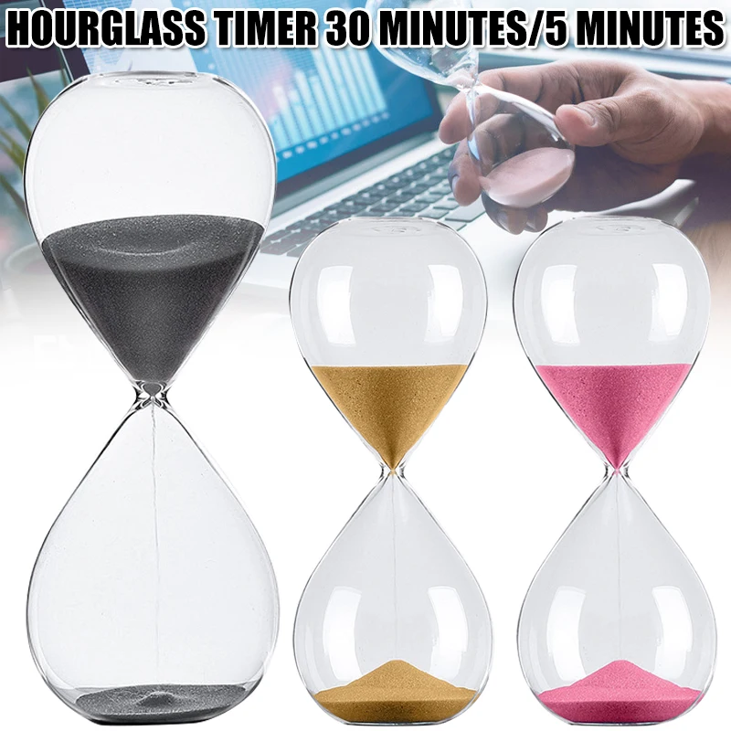 Hot Sale Hourglass Sand Timer Improve Productivity Achieve Goal Stay Focused Be More Efficient Time Management Tool 5/30 Minutes