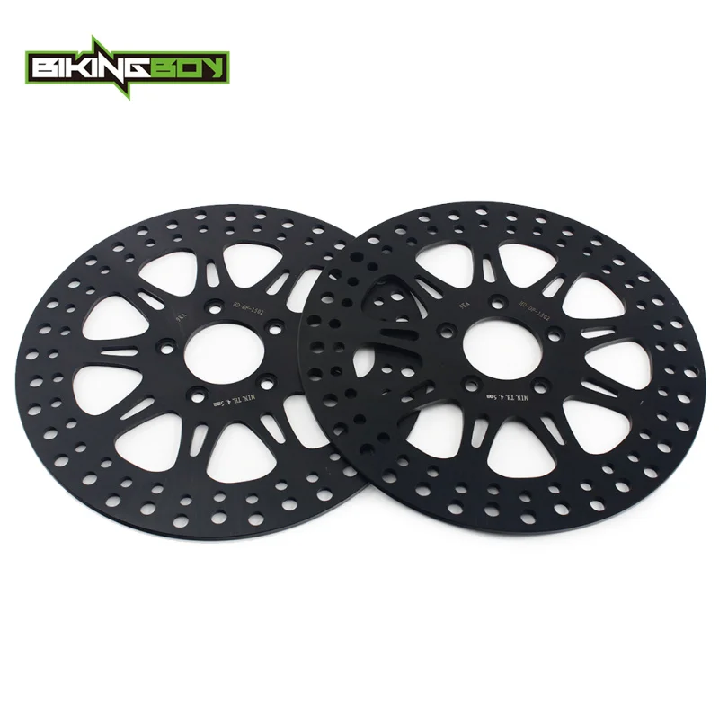 BIKINGBOY Sportster XL1200R 04-08 XL1200S 00 01 02 03 XL883R 05-13 XR 1200 08-10 XR1200X 10 11 12 Vordere Bremsscheiben – Detail 6