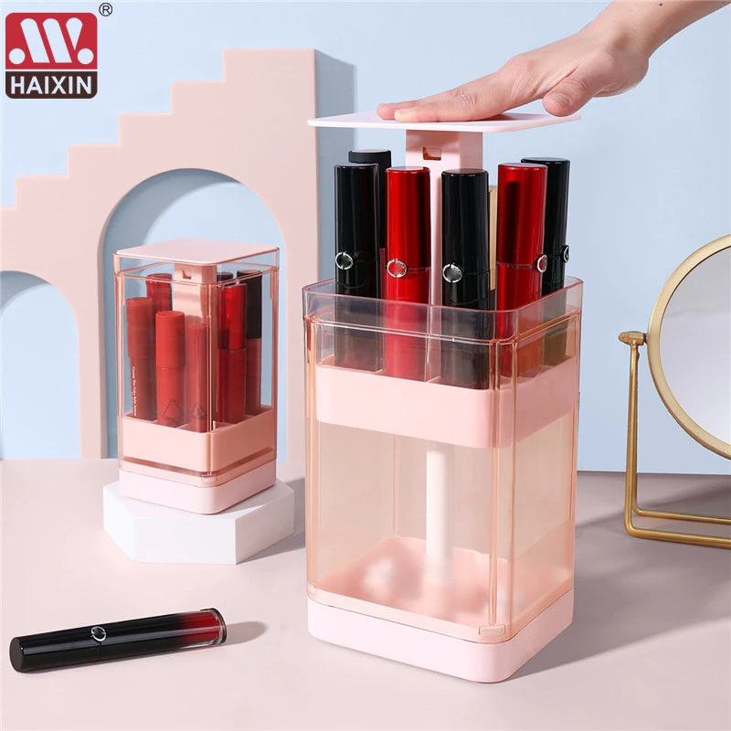 8/12 grid Cosmetic Storage Box Makeup Organizer Cosmetics Storage Rack Fashion Display Stand High Capacit Lipstick storage box