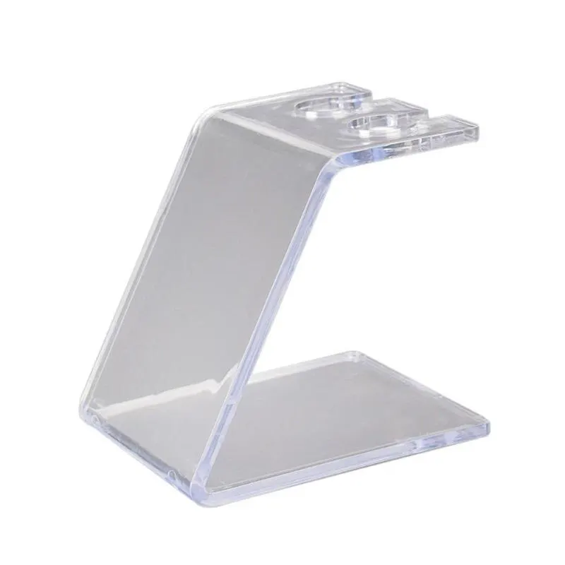 Microblading Double Hole Tattoo Machine Holder Display Stand Transparent Acrylic Tattoo Gun Rack Rest Organizer For Tattooist