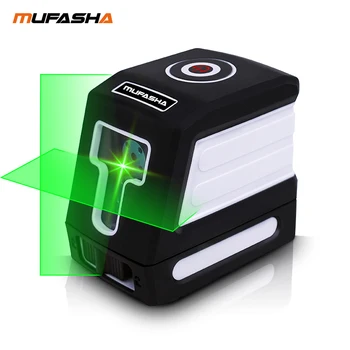 MUFASHA laser level horizontal or vertical or cross cross lines red green beam