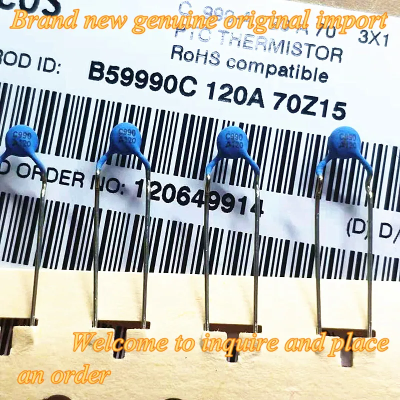 

Free Shipping 100%New 10Pieces B59990C0120A070 B59990C120A70 PTC C990 Plug-In Thermistor