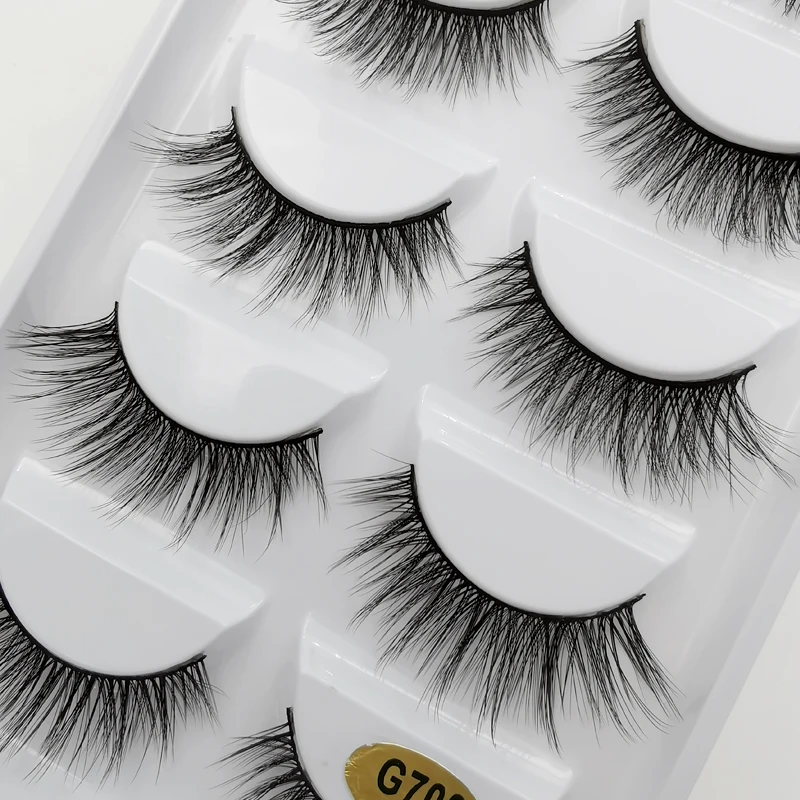 3/5 Pairs 3D Mink False Eyelashes, Natural Look