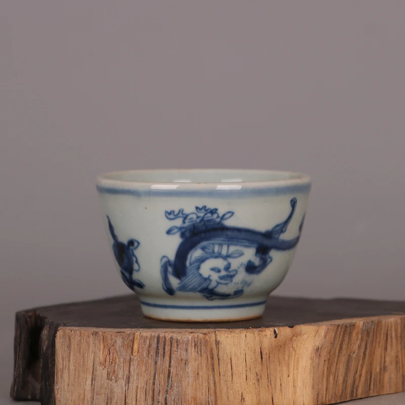 Antique Ceramic Tea Cup, Handmade Porcelain Teacup, Small Tea Bowl, High Quality, 100ml