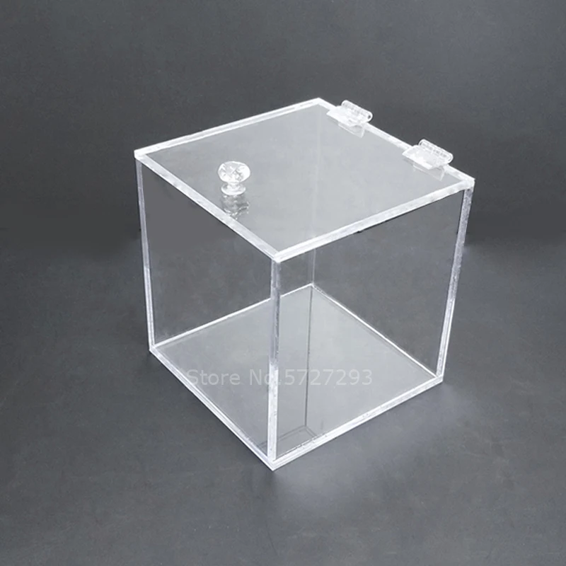 

Multipurpose Transparent Acrylic Storage Box Clear Square Display Case Plexiglass Jewelry Storage Candy Boxes Party Decoration