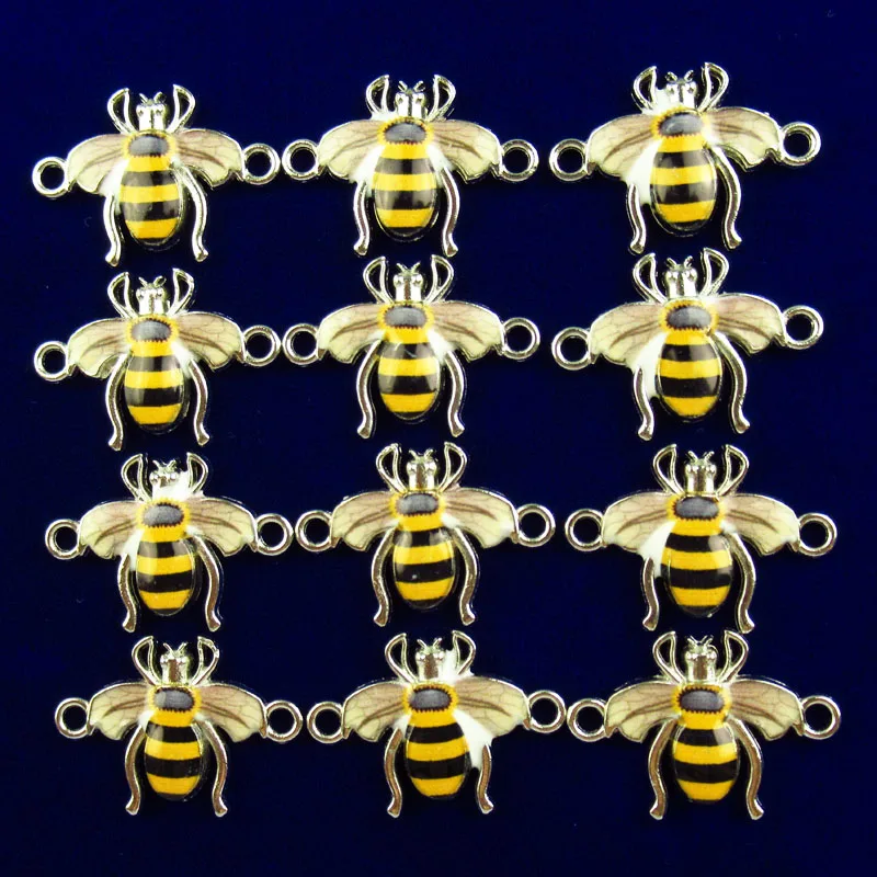 

10 шт., подвеска в виде пчелы, 22x16x2 мм