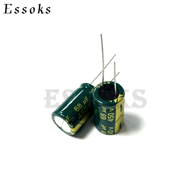 2pcs Electrolytic Capacitor 450V68UF 450V 68UF 16X25 18X25 mm High Frequency Low ESR Aluminum Capacitors