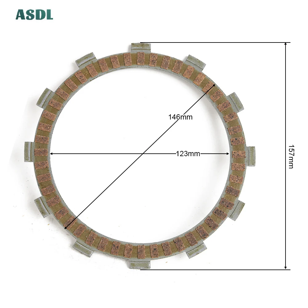 Motorcycle Friction Clutch Plate For Kawasaki GT550 GPZ400 KZ400M KZ400 ZX400A ZX400 Z400 Z400F ZR400B ZR400 ZR ZX KZ GPZ 400