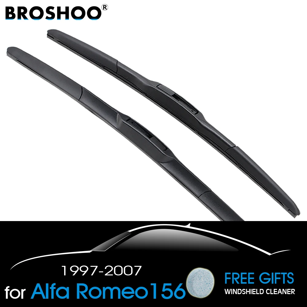 BROSHOO Car Windscreen Wipers Blades Rubber For Alfa Romeo 156 22