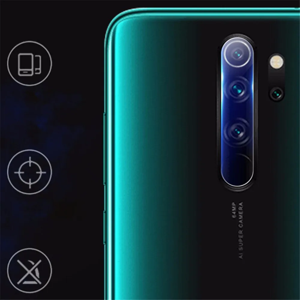 Xiaomi Redmi Note 8 Pro 2 in 1用強化ガラス,スクリーンプロテクター,レンズ用フィルム