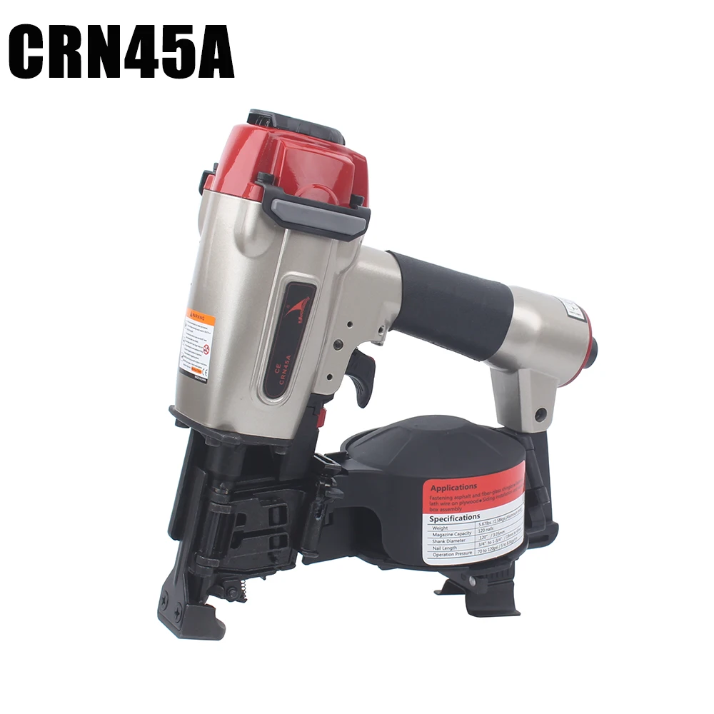 

Quality YOUSAILING CRN45A Pneumatic Roofing Coil Nailer Roll Nail Gun Fastening Asphalt And Fiberglass Shingles Depth Adjustable