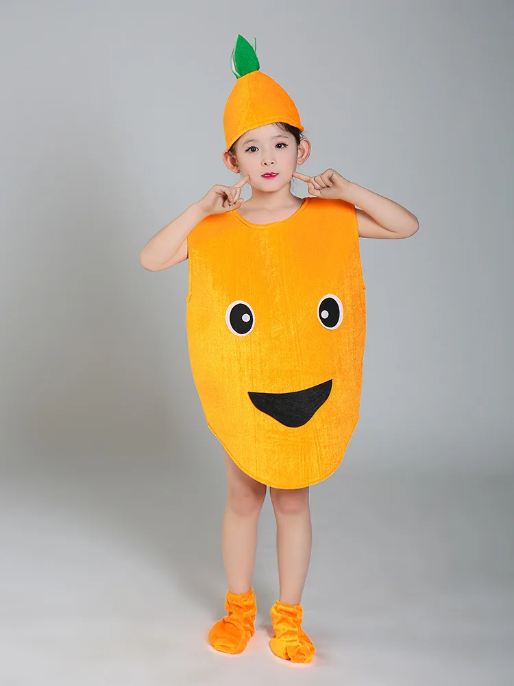 open lace back dress Orange Fruit Slice Costume | Tropical Fruit