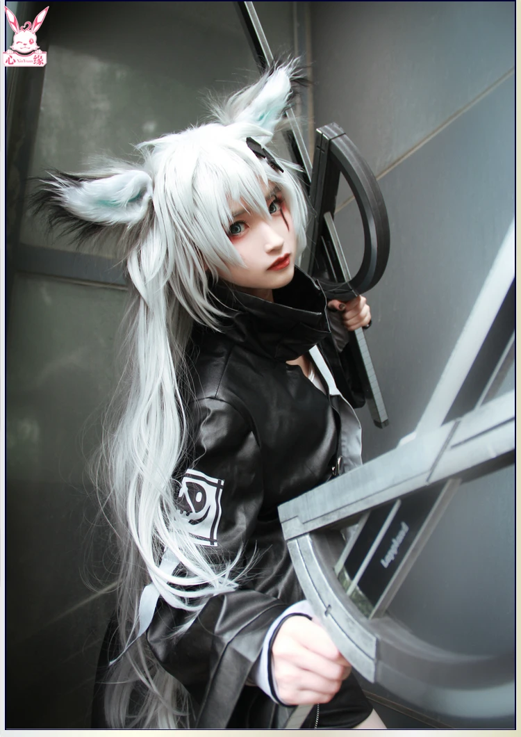 Lappland cos  Arknights  anime man woman cosplay  High-quality  fashion costume full set Jacket + leather shorts + belt + pants