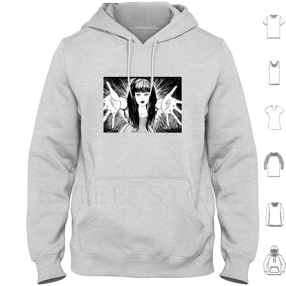 

Толстовка с длинным рукавом Tomie Embrace Uzumaki Ito Horror Horrorcorridor Scary Manga Spiral Tomie Souichi The