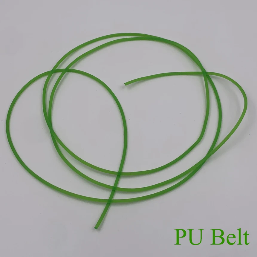 

1.5mm 2mm 2.5mm 3mm 3.5mm 4mm 5mm 6mm OD Diameter Green PU Polyurethane Flexible Strip Rough Conveyer Meltable Round Belt