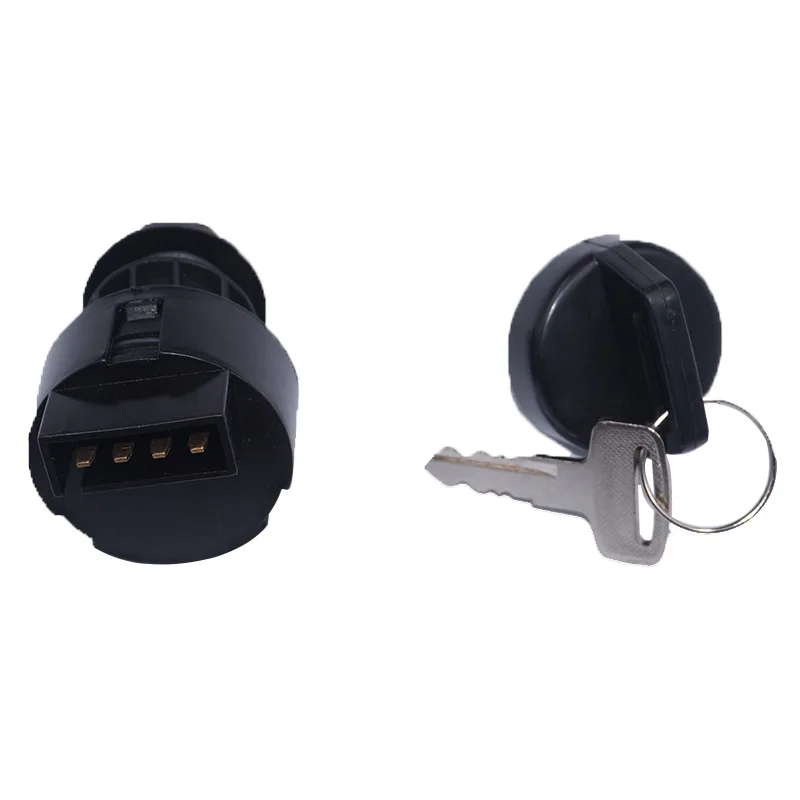 Interruptor de llave de encendido de plástico ATV de 4 pines, bloqueo de motor de arranque con 2 llaves a juego, apto para Polaris Predator 500 ATV nuevo