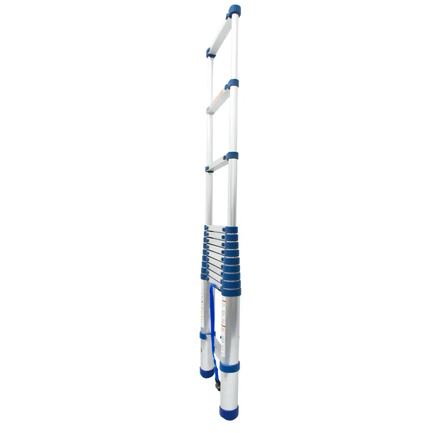 New Arrival 3.85M 13-drabina JJS511 zagęścić stopu Aluminium jednostronna prosta drabina przenośna drabina rozsuwana gospodarstwa domowego