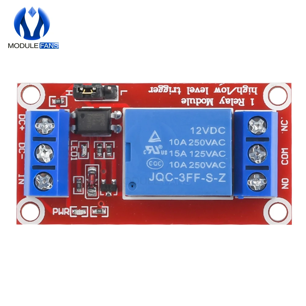 One 1 Channel 12V Relay Module Board Shield With Optocoupler Support High And Low Level Trigger Power Supply Module For Arduino