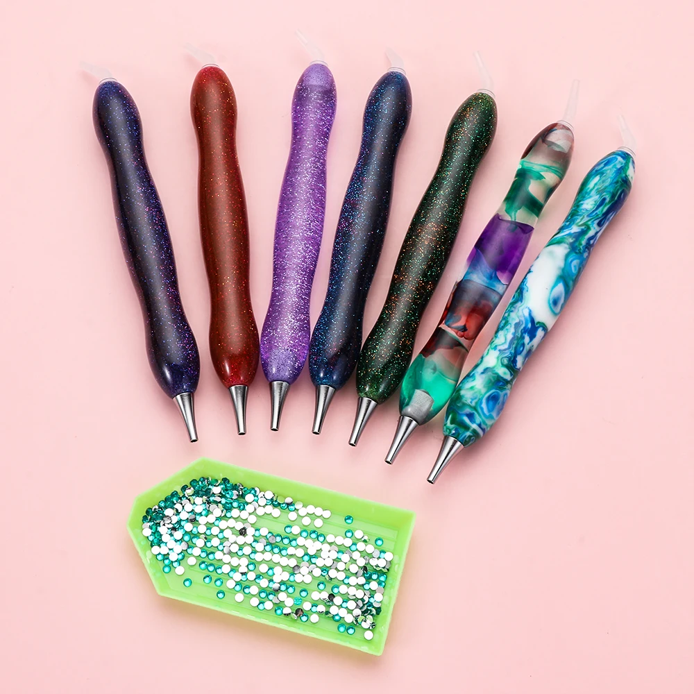 Resin 5D Diamond Painting Pen Eco-friendly Alloy Replacement Pen Heads Point Drill Pens Embroidery Cross Stitch Craft Nail Art