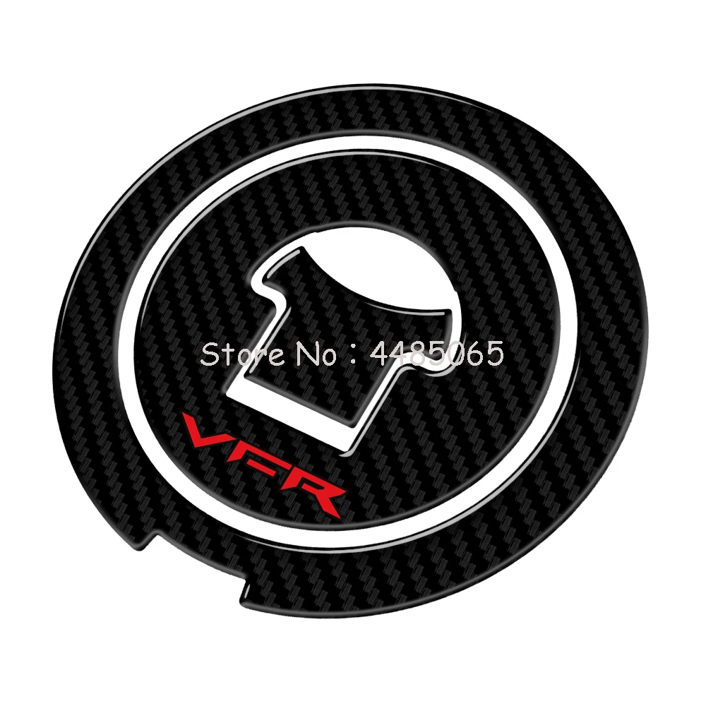 

3D Carbon-look Motorcycle Fuel Gas Cap Protector Decals Case for Honda Interceptor VFR VFR800 1988-2009