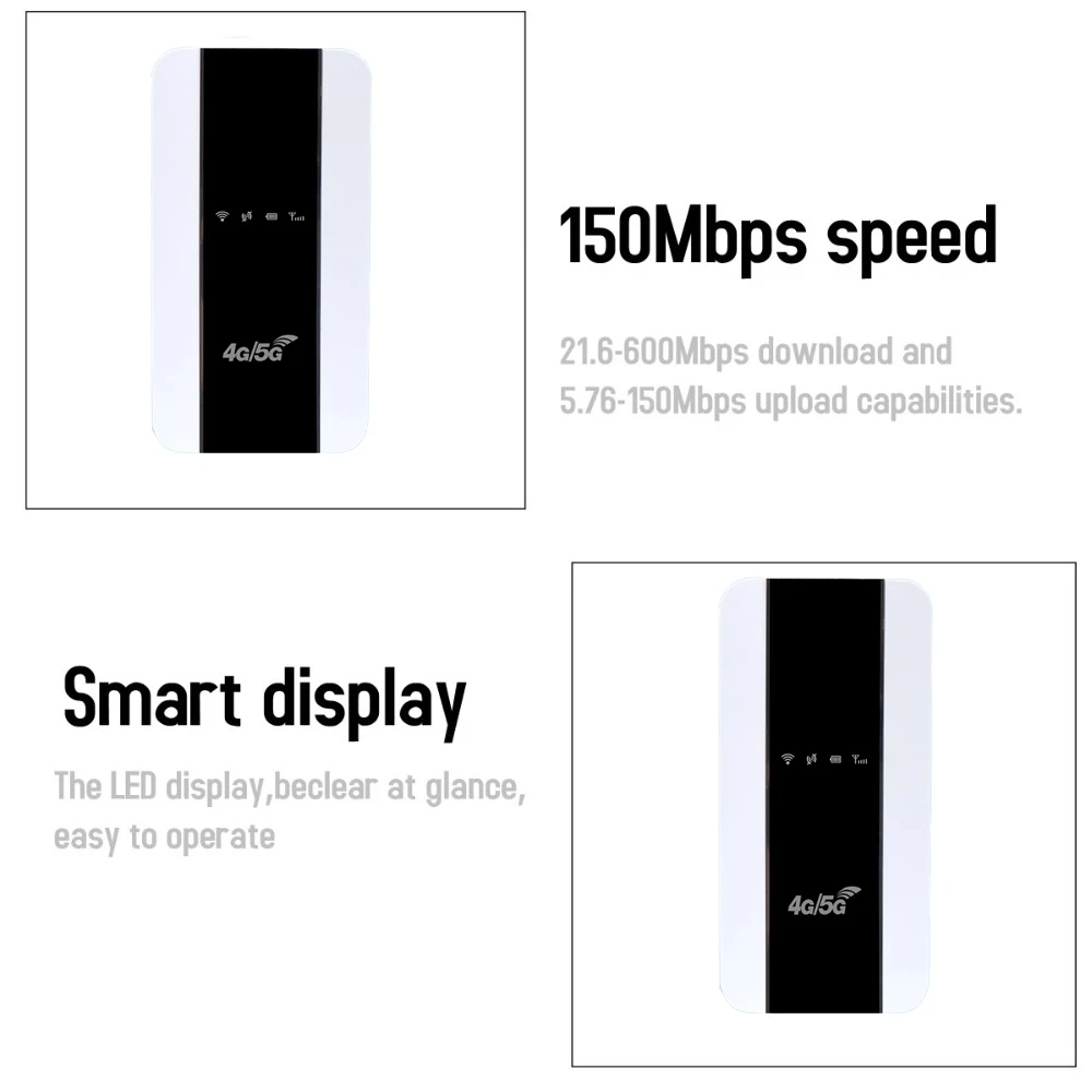 YLMOHO M10 4G 3G Lte واي فاي راوتر المحمولة MIFI نقطة اتصال لاسلكية سيم موبايل واي فاي مودم مماثلة هواوي E6878-370