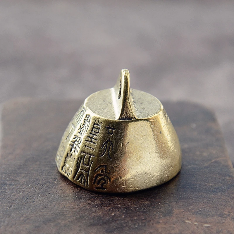 Z litego mosiądzu waga ciężka starożytny chiński Ornament figurki biurko szkolne książka przycisk do papieru biuro akcesoria diy