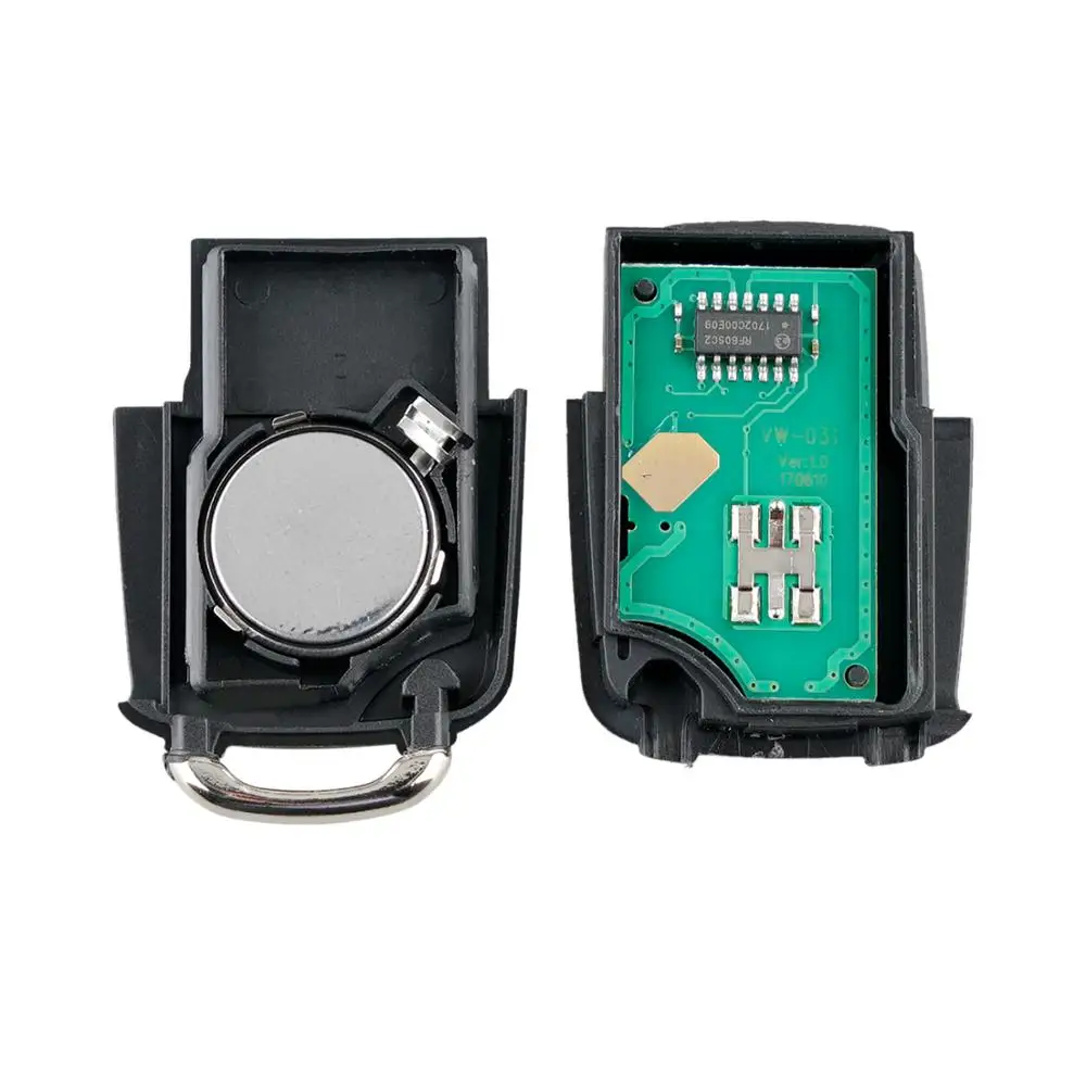 Chiave remota a 2 pulsanti per SKODA 1 j0 959 753 CT 433mhz per SKODA Fabia Superb Octavia 2001-2009 chiave originale + Chip ID48