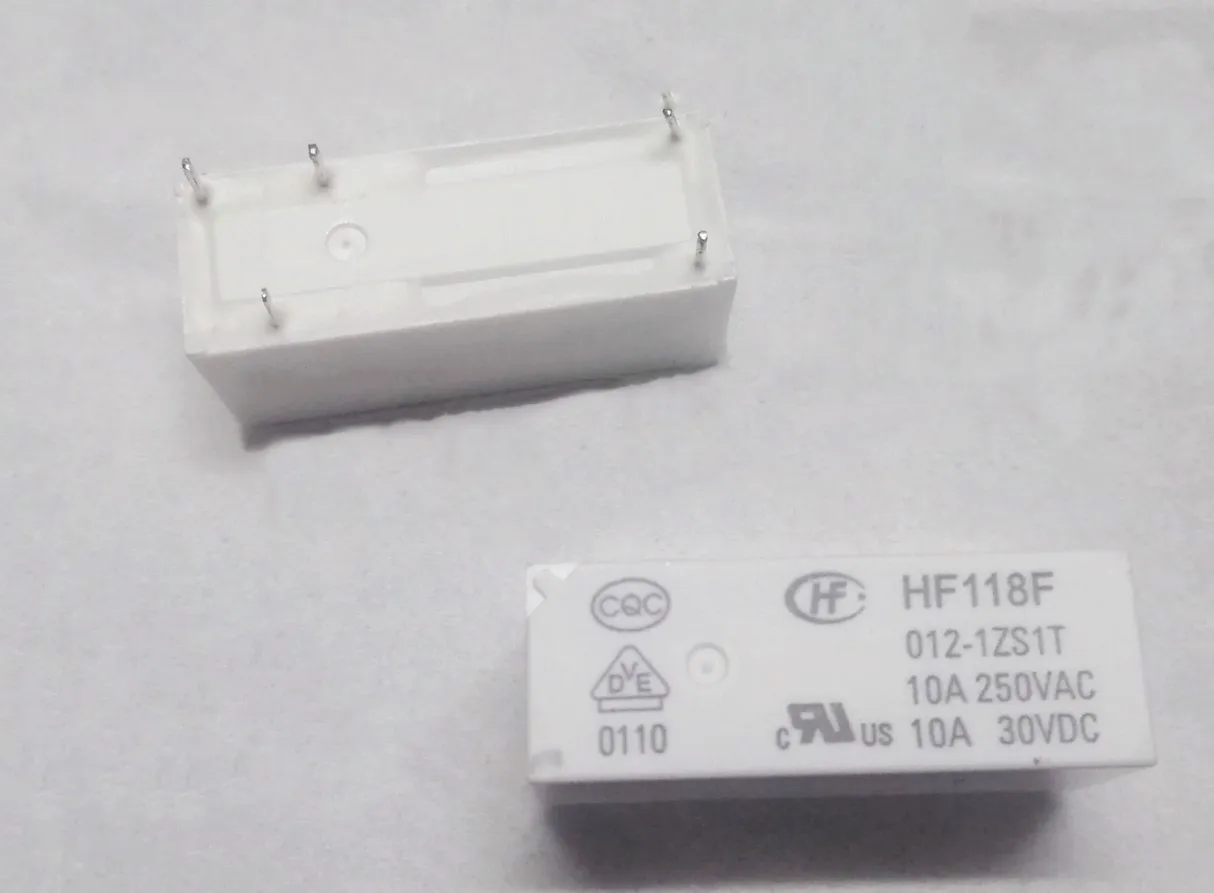 10PCS  New Relay  HF118F 005-1ZS1T  HF118F-012-1ZS1T  HF118F 024-1ZS1T  HF118F 012-1ZS1T HF118F 024 1ZS1T  JQX-118F 5PIN  10A