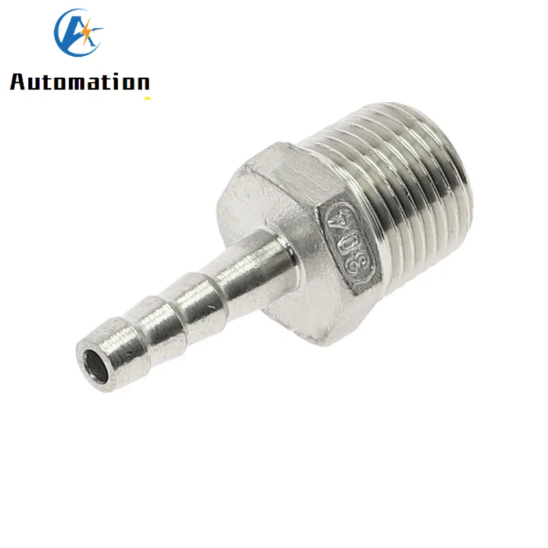 6 8 10 12mm końcówka węża 1/8 "1/4" 1/2 "BSPT złącze z gwintem męskim złącze rurowe SS304 Adapter łącznika ze stali nierdzewnej