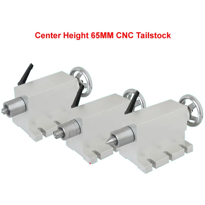 

Center Height 65MM Movable CNC Tailstock Telescopic Stroke 50MM for 4 Axis MT2 Rotary Axis Engraving Machine Tools