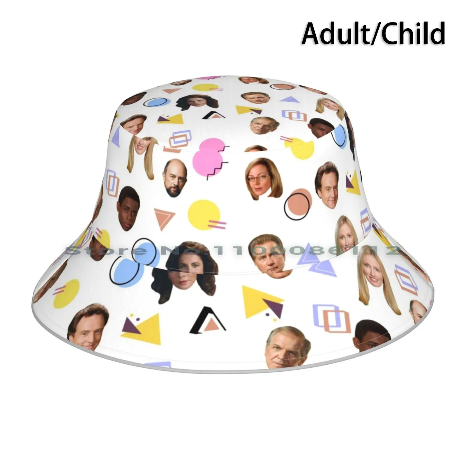 The West Wing Pattern Bucket Hat Sun Cap The West Wing Tww Tv Shows Donna Moss Janel Moloney Toby Ziegler Abbey Bartlet Jed