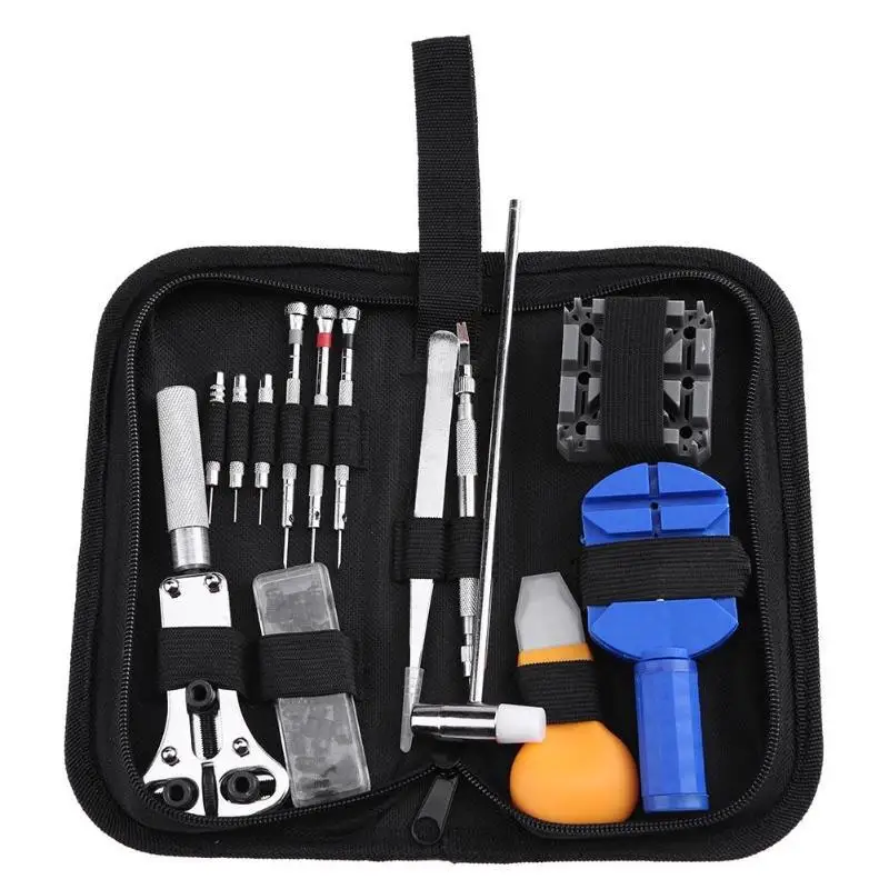 14PCS Watch Repair Kit Tool, Combination Tool for Removing and Replacing Battery with Link Pin Remover