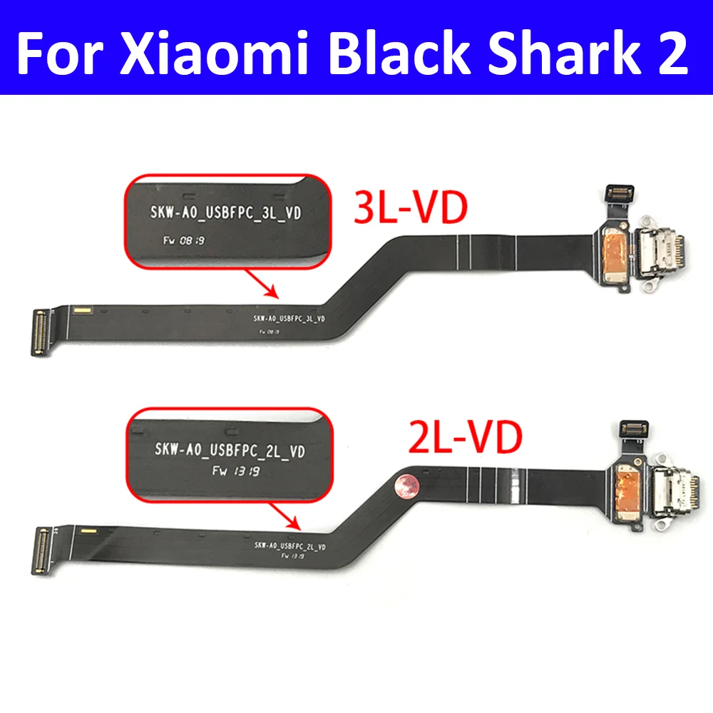 

New USB Charging Connector Plug Port Dock Flex Cable For Xiaomi Black Shark 2 blackshark Flex Cable