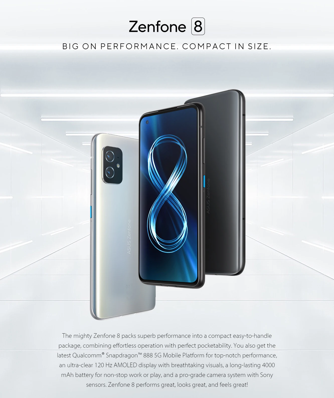 هاتف ذكي ASUS Zenfone 8/8 filp الإصدار العالمي سنابدراجون 888 8/16GB RAM 128/256GB ROM AMOLED IP68 مقاوم للماء أندرويد OTA 5G