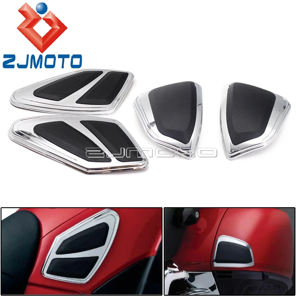 

ABS Rubber Fuel Tank Knee Panel Fairing + Saddlebag Protector Trim Decorative Cover Case For Honda Goldwing GL1800 FB6 2012-2017