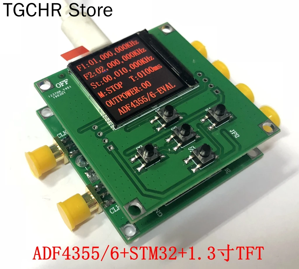 

Adf4355 PLL RF Source 54m-6.8ghz Stm32f3 Master + TFT LCD