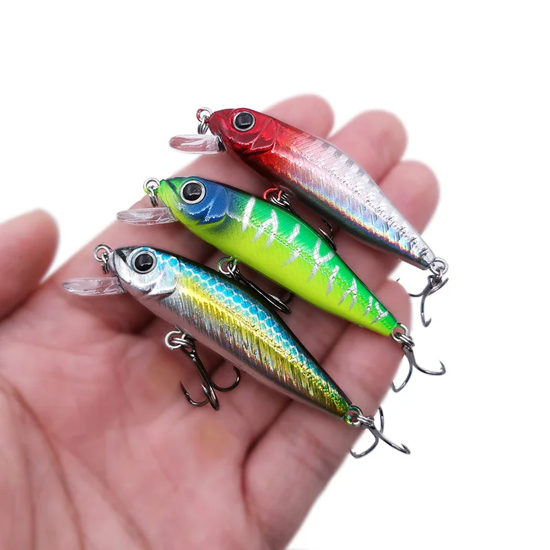 2022 New 55mm 4.8g Minnow Floating Crankbait Fishing Lure Artificial Hard Bass Fishing wobbler Japan Topwater Minnow Fish Lures