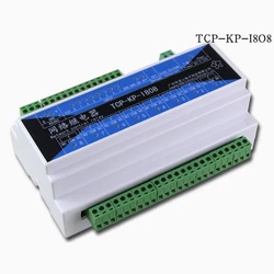 Industrial 8-way Network Relay Module timing time Delay Remote Control TCPIP Network Switch 485 Switch TCP-KP-I808