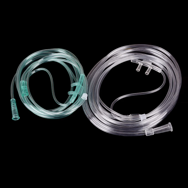 

1Pc Disposable adult flexible tip soft double nasal oxygen cannulas hose tube