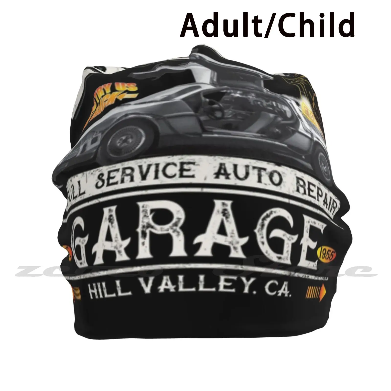 Doc Garage Adult Kids Knit Hat Hedging Cap Outdoor Sports Breathable 80S Movie Funny Car Car Time Travel Doc Brown Time Machine