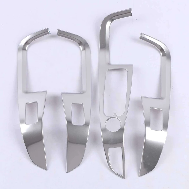 Car Styling Door Armrest panel decoration Covers Stickers Trim for BMW X5 G05 2019 Window Glass Lifting Buttons Auto Accessories