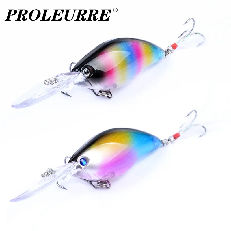 1Pcs Floating Crank Fishing Lures 11cm 18g Deep Diving Minnow Wobblers Isca Artificial Bait Bass Treble Hooks Crankbait Tackle