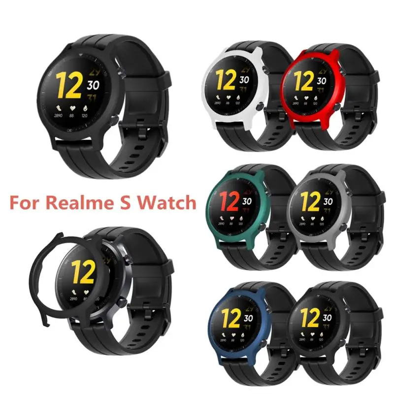 Protective Case For Realme Watch S Strap Smart watch Cover PC Bumper Plastic Protector Replacement Watch Shell Hard Frame