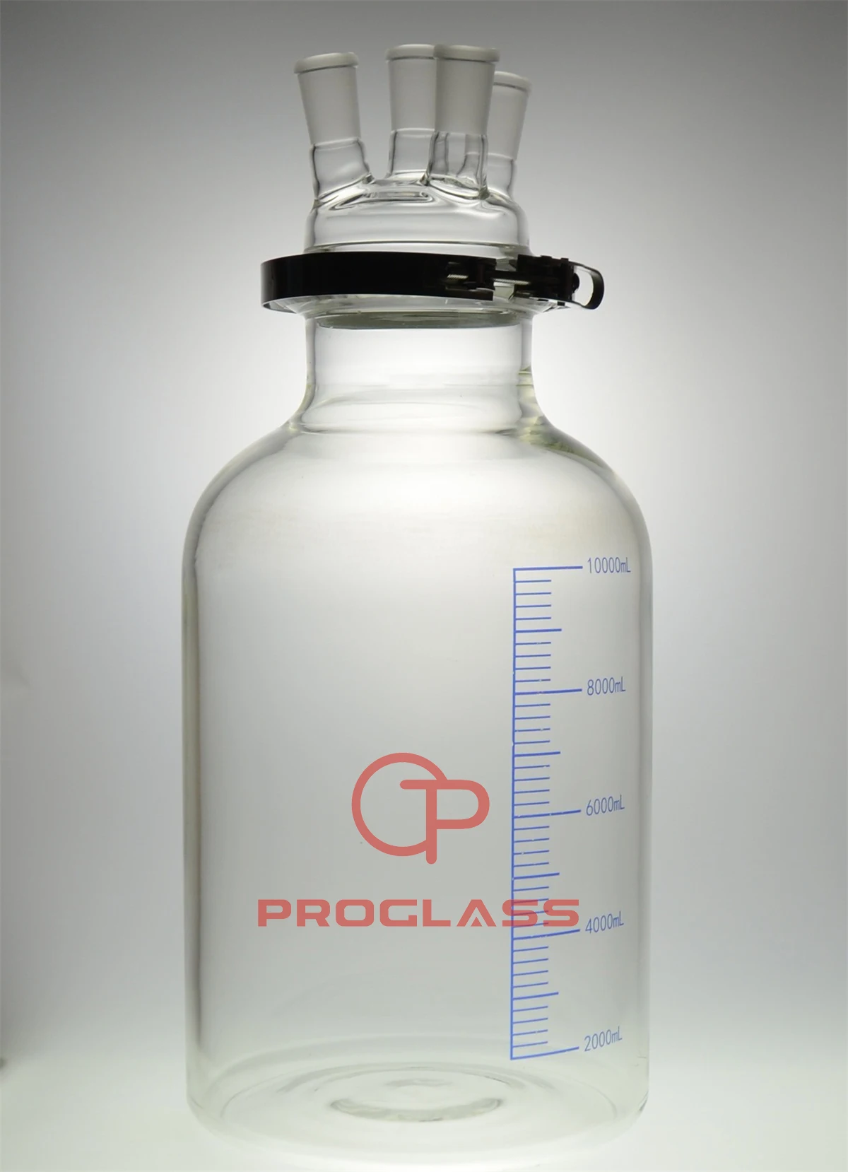 

10000mL 24/​40 4-Necks,​Glass Cylinder Reactor,10 Litre Flat Bottom Reaction Flask