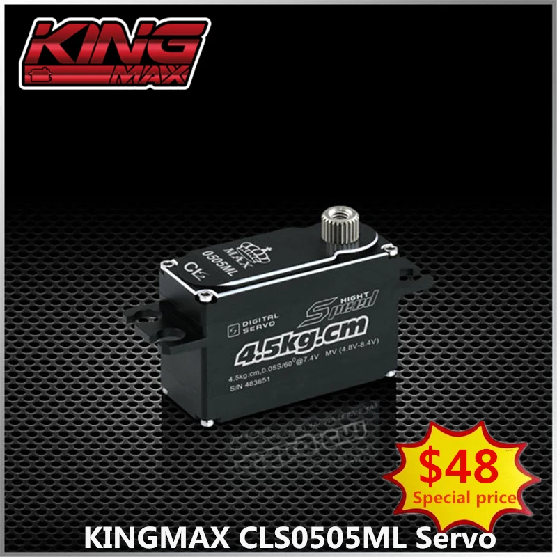 KINGMAX CLS0505ML 31g 4.5kg.cm Digital Hollow Cup 500 Helicopter Lock Tail Drift Flat Running Medium Servo