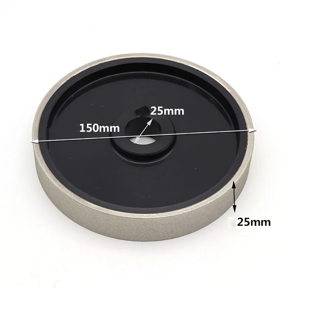 6นิ้ว Electroplated เพชรบดล้อเพชรนุ่ม Resin บดล้อสำหรับอัญมณีหยกเครื่องขัด150x25MM