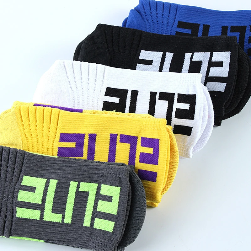 Men\'s Elite Sports Socks Basketball Anti-slip Thickened Terry Damping Anti-shock Socks  Knitting Delivery Within 24 Hours